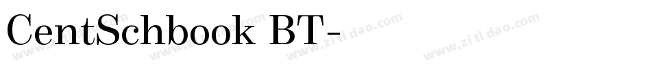 CentSchbook BT字体转换